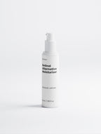 White bottle of Retinol Alternative Moisturizer on a white background