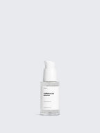 Skincare serum bottle labeled 'Caffeine Gel Booster' on a light gray background