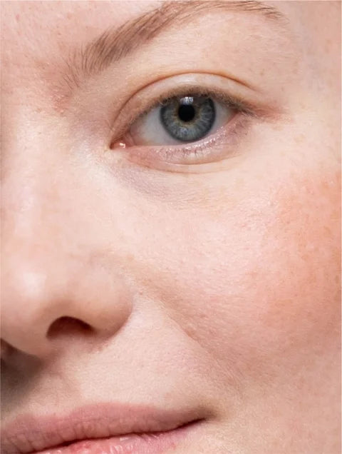 Close-up of a person's eye with a clear background