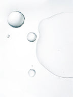 Bubbles floating on a white background
