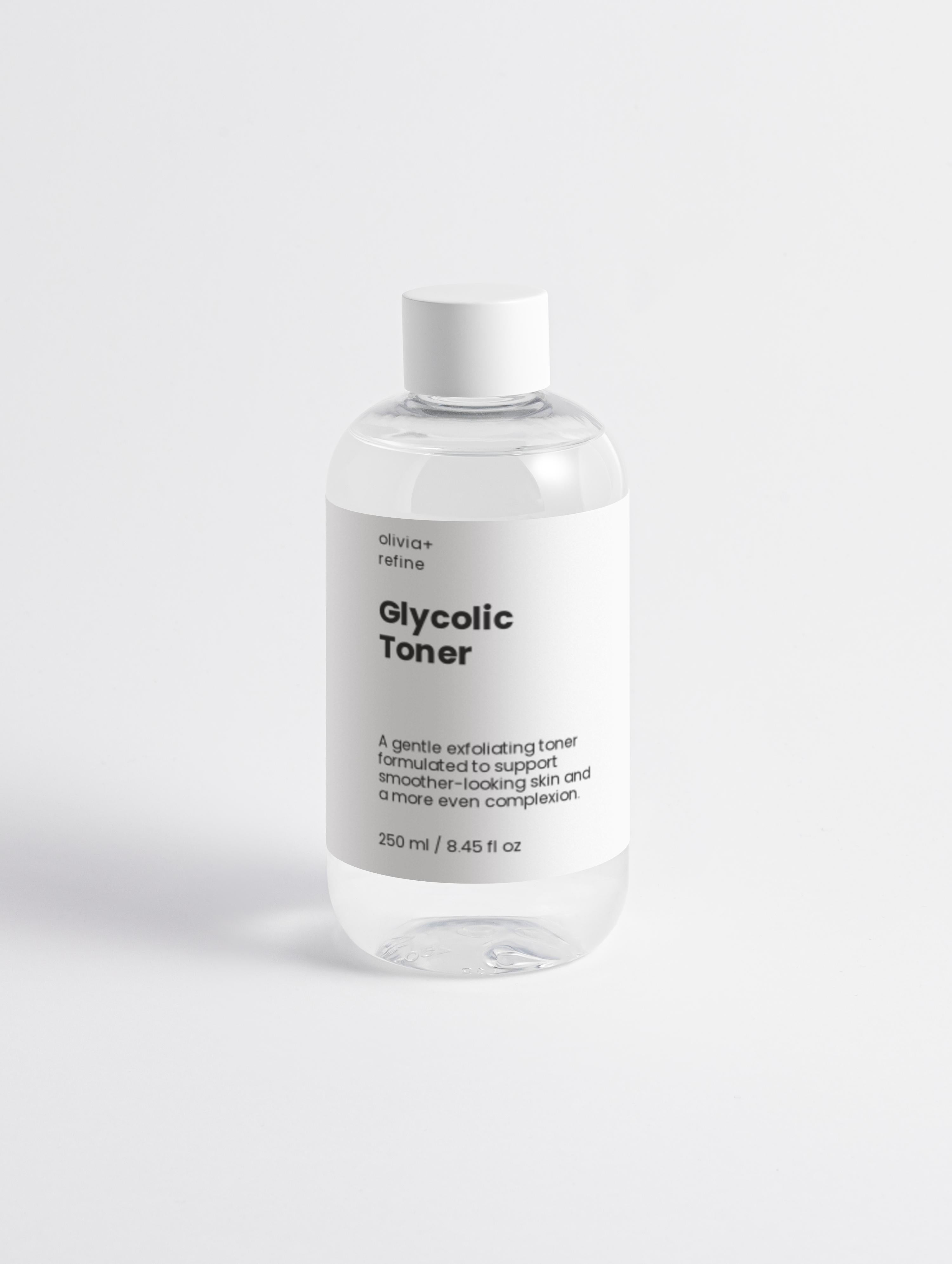 Bottle of kyntho Glycolic Acid Exfoliating Toner on a white background